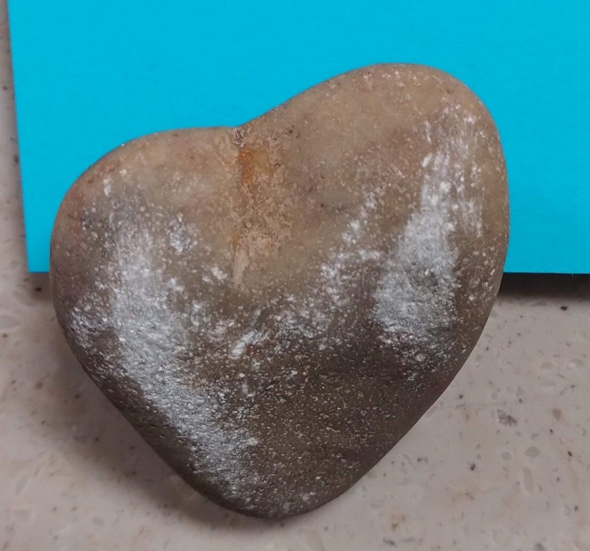 A heart shaped rock